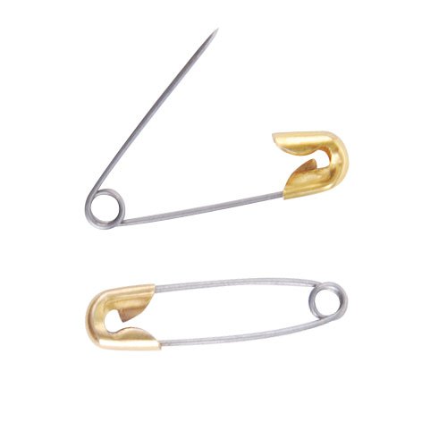 Stainless Steel Safety Pin with Copper Head