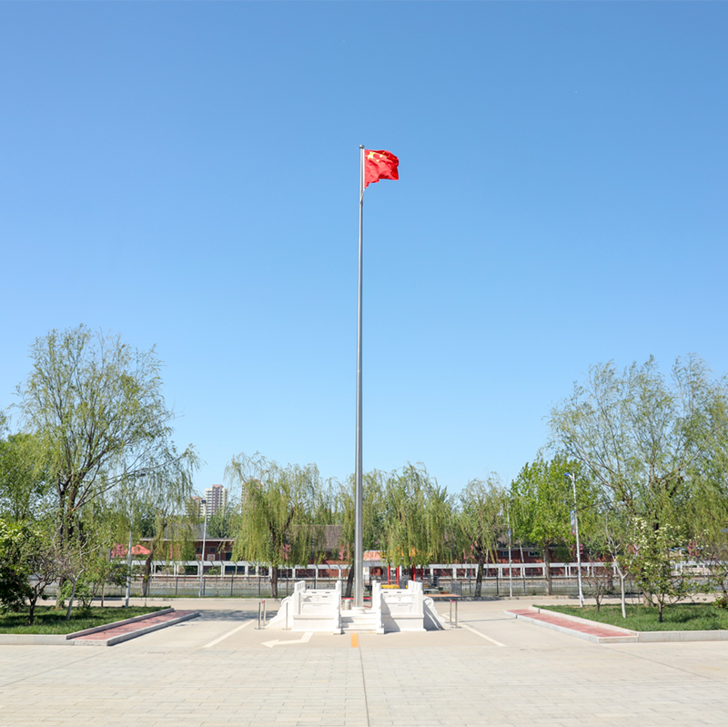 A flagpole white marble flag stand (1102 style)