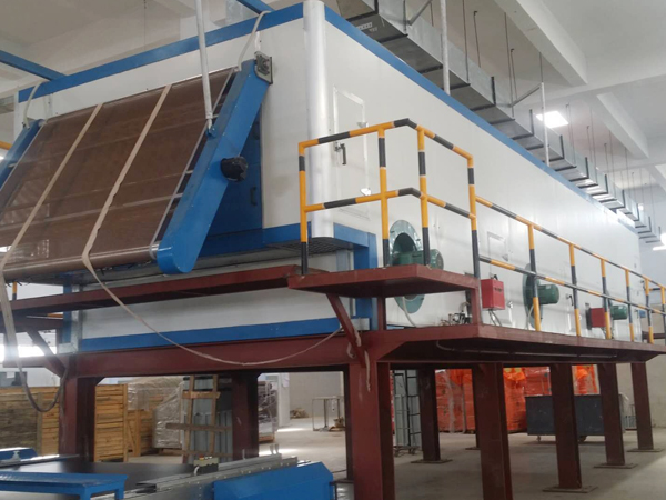 Continuous drying room