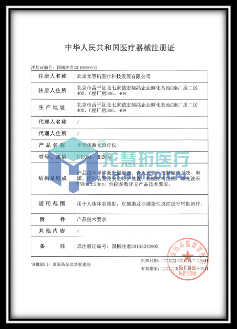 Product Registration Certificate