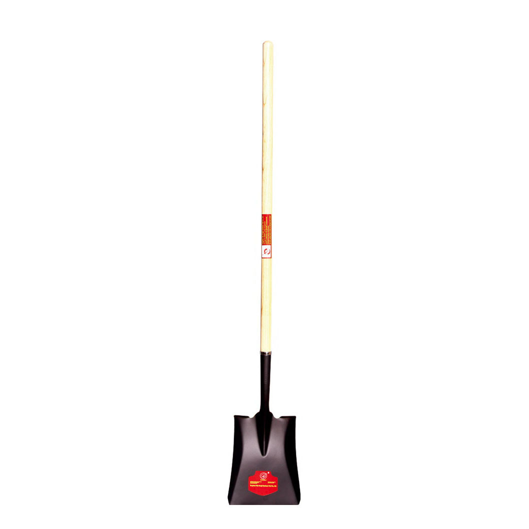 round point shovel with handle-HLS518-1L