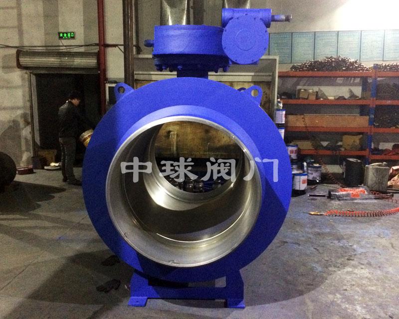 Large diameter fully welded ball valve 01