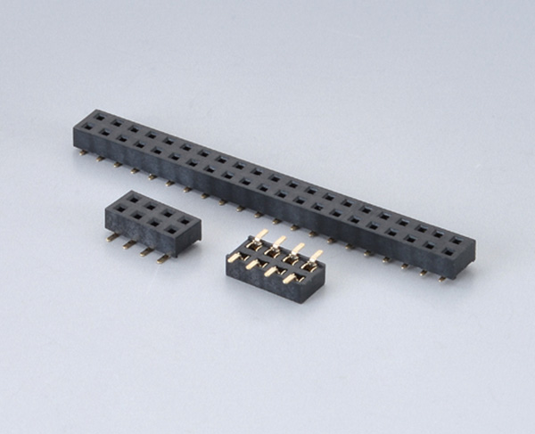 1.0mm间距排母连接器-1.0x2.0 双排SMT