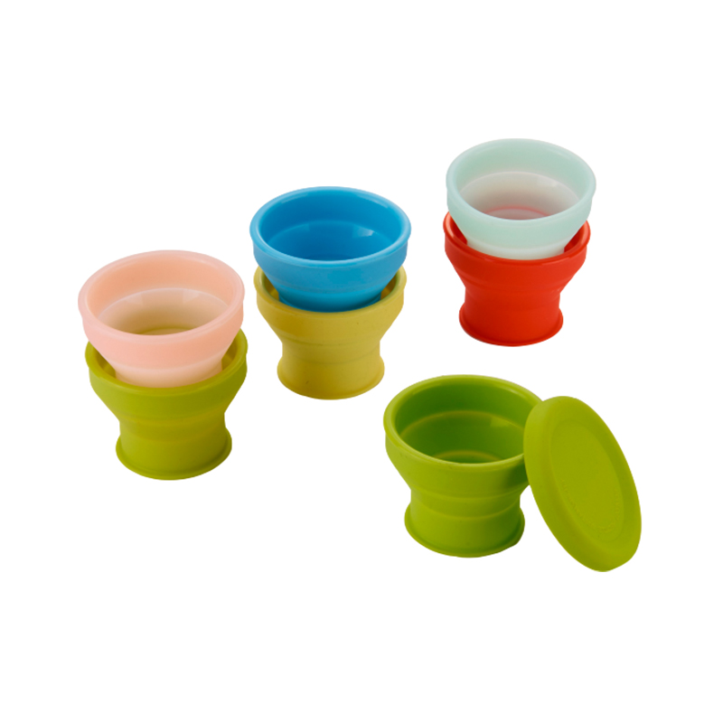 Silicone collapsible cup