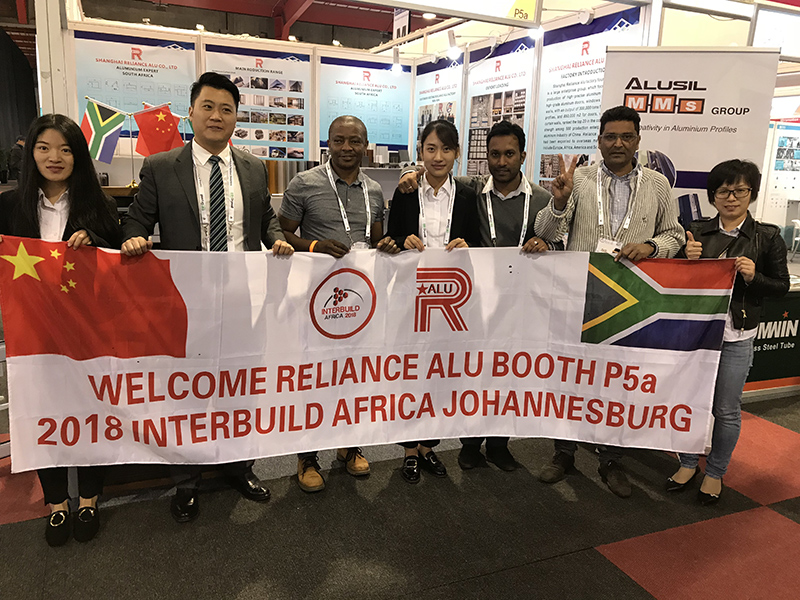 Congratulations to Shanghai Reliance Alu for successfully participating in the 2018 South Africa International Building Materials Exhibition