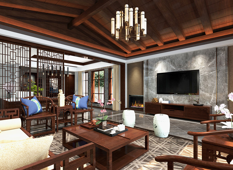 Chinese style living room decoration