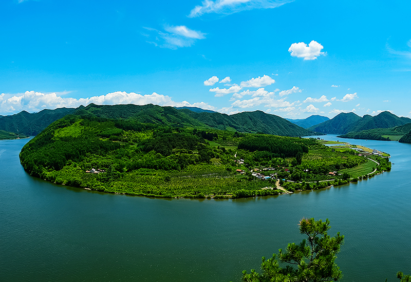 虎谷峡全景照片