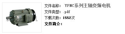 YPNC系列主轴变频电机