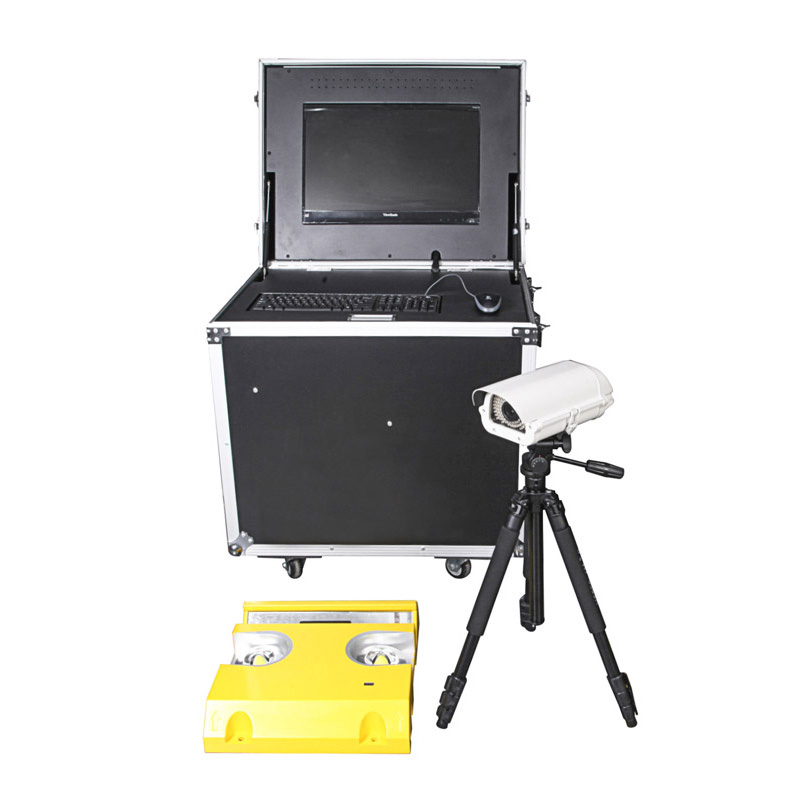 Système de surveillance de véhicule SPV3000 portable couleur blanc noir sous contrôle de sécurité