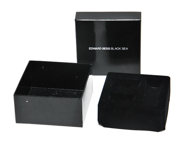 Black Paper Box With Flocking Blister Tray