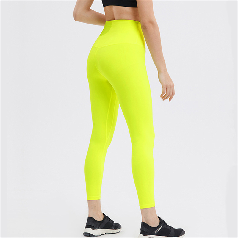 Super High Waisted Nude Yoga Pants with Card Pockets Women Slimming Training Sportswear Fitness Gym Leggings