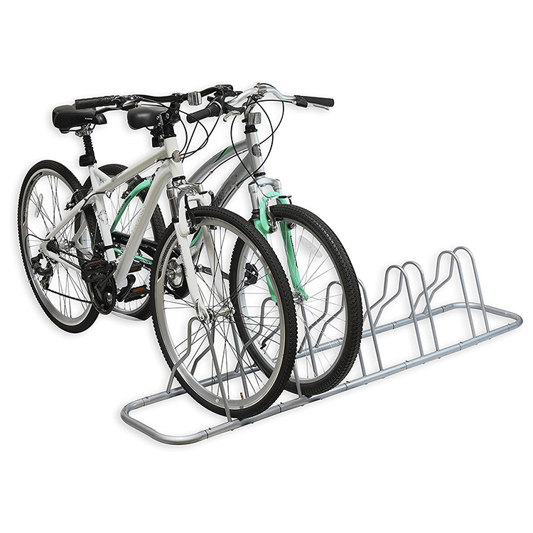 JH-Mech 5 Bike Alloy Bicycle Vertical Floor for Furniture Garage Storage Stand Parking Bike Rack