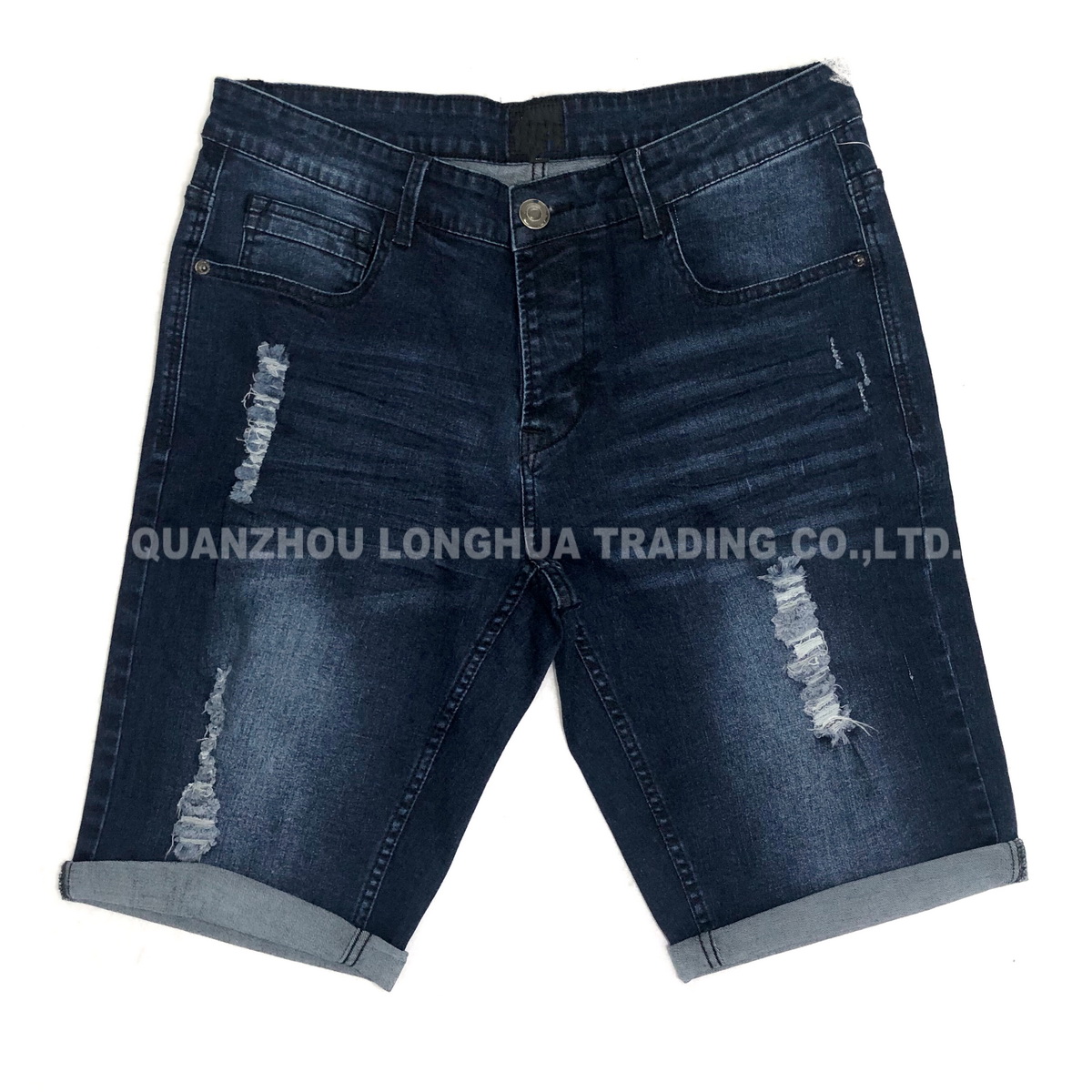 Men and Boys Denim Shorts Jeans Apparel Trouser Kids Wear Fashion Cotton Spandex Hole