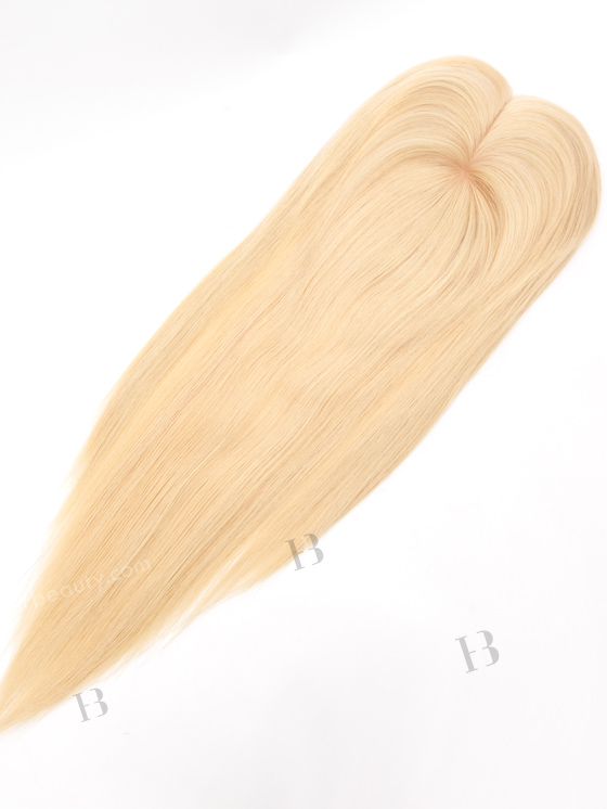 Light Volume Topper With Blonde Color Silky Straight For Thinning Hair WR-TC-091