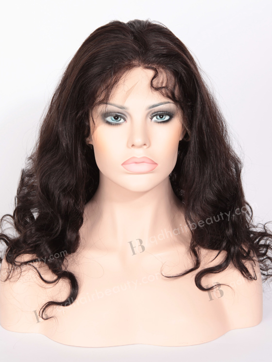 In Stock Indian Remy Hair 18" Body Wave 2# Color Full Lace Wig FLW-01439