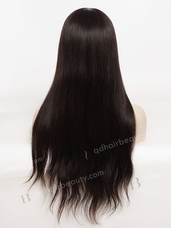 In Stock Chinese Virgin Hair 22" Natural Straight Natural Color Silk Top Glueless Wig GL-07019