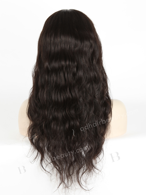 In Stock Brazilian Virgin Hair 20" Natural Straight Natural Color Silk Top Full Lace Wig STW-409