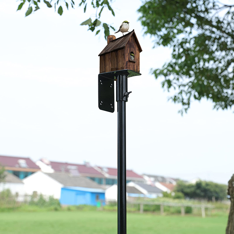 JH-Mech Heavy Duty Universal Kit for Bird House and Bird Feeder Post Mounting Bird Feeder Pole Kit