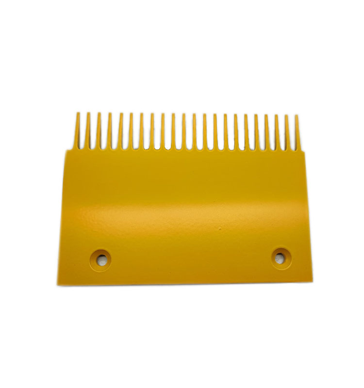 Escalator Parts Comb Plate OEM XAA453AV14 Size 145*203mm Yellow Paint Aluminium