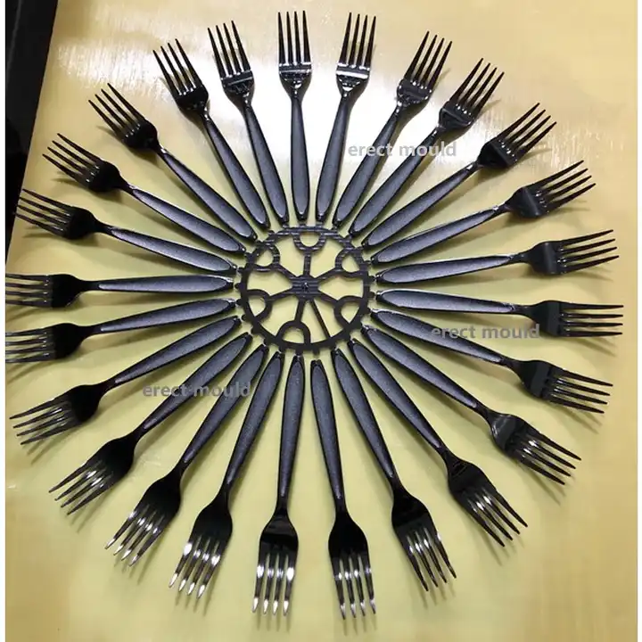 hot sale professional plastic cutlery set spoon and fork mold mould