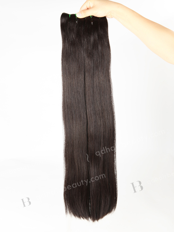 In Stock 7A Peruvian Virgin Hair 26" Double Drawn Straight Color #2 Machine Weft SM-6147