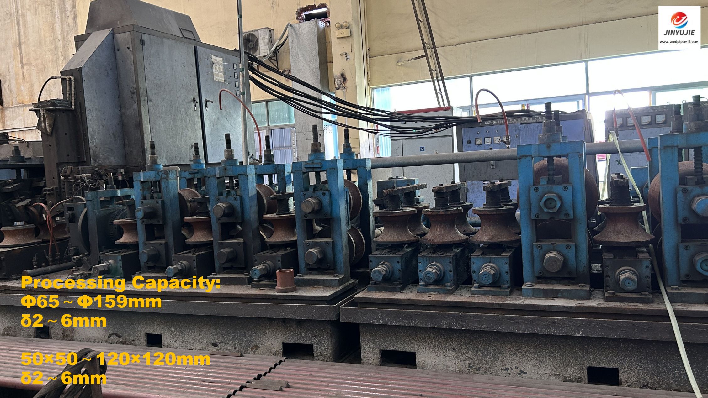 used high frequency welding pipe making machie of Φ140 expand 165mm