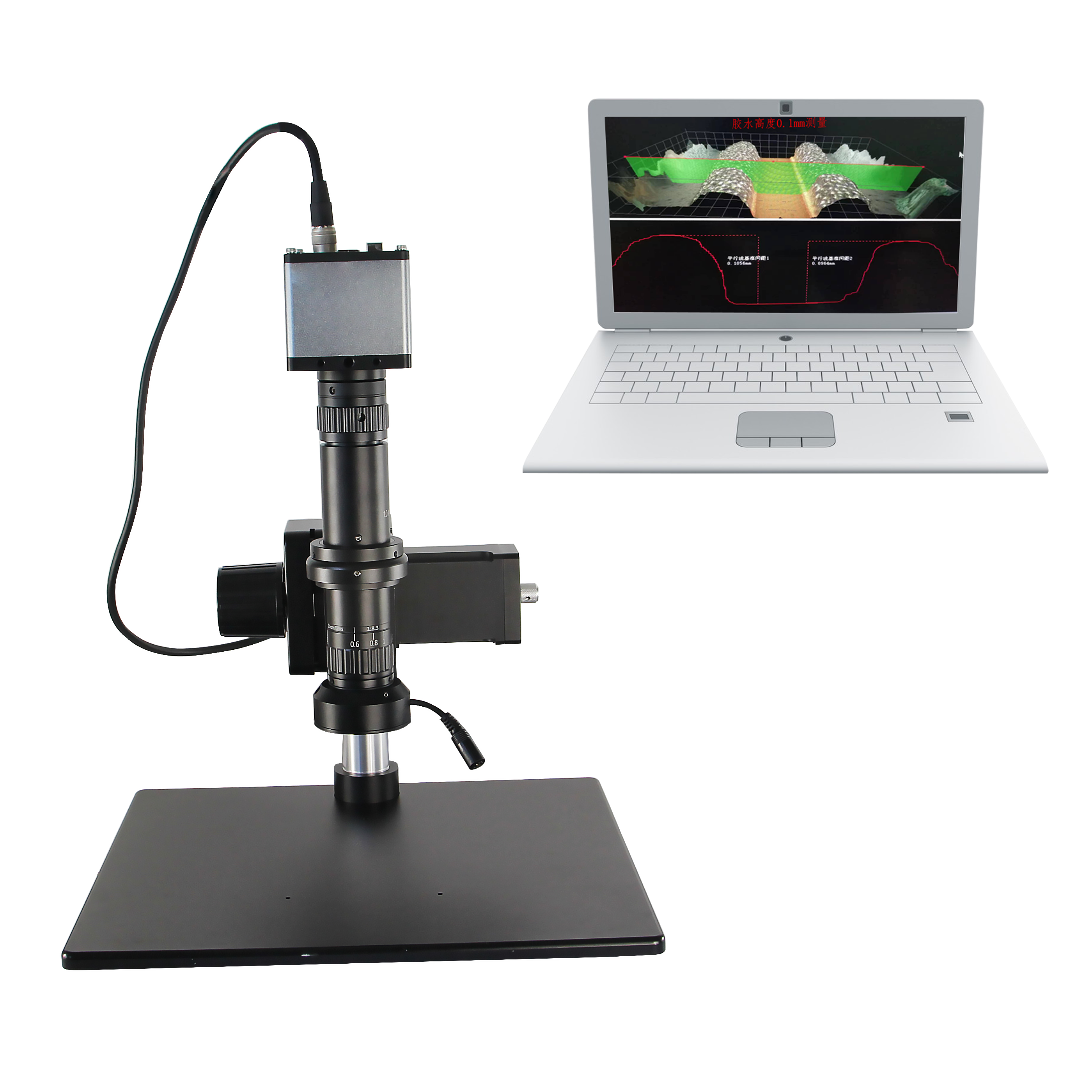 FM3D2000 3D Ultra depth of field microscope (3D modeling for height measurement)