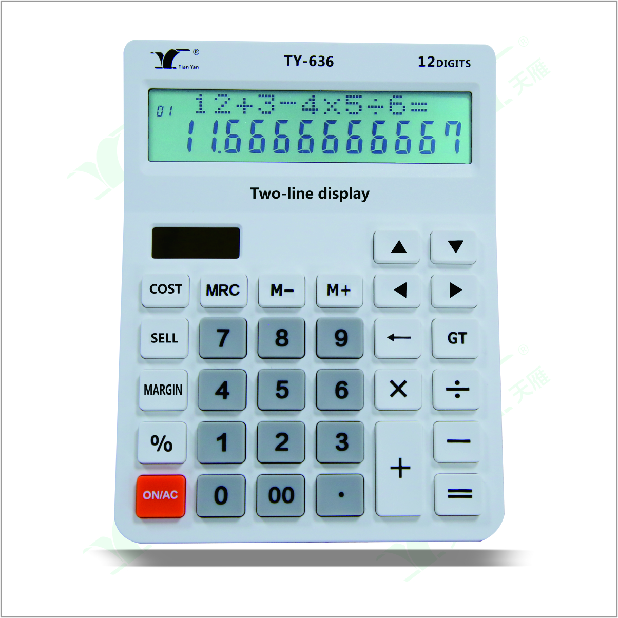 TY-636双行显示成本销价利润台式计算器
