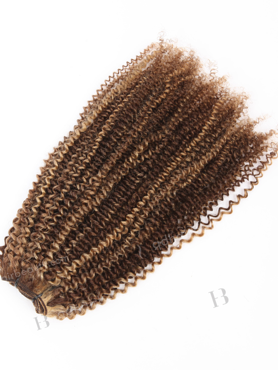 22 Inch Highlight Color 3mm Curly Brazilian Virgin Hair WR-MW-201