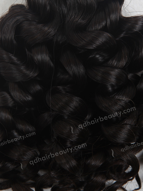 In Stock 7A Peruvian Virgin Hair 12" Double Drawn Spring Curl Natural Color Machine Weft SM-660