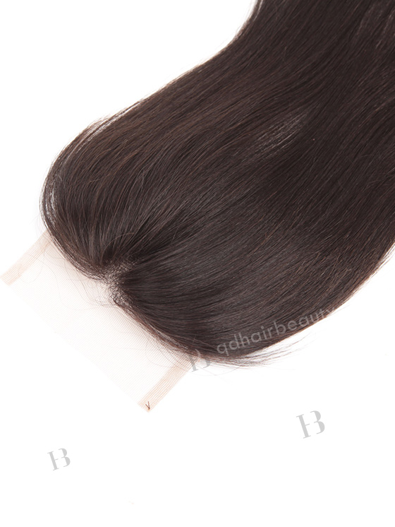 In Stock Indian Remy Hair 18" Yaki Straight Natural Color Top Closure STC-309
