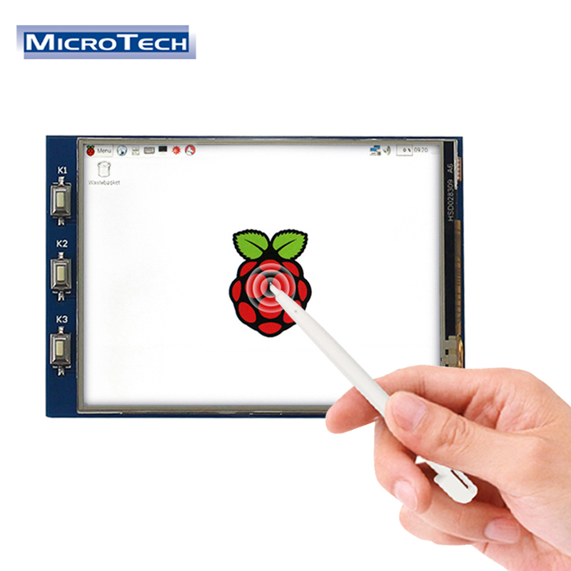 2.8 inch Raspberry pi Screen 320*240 IPS Panel USB 4 Wire RTP Resistance Touch Screen tft lcd module
