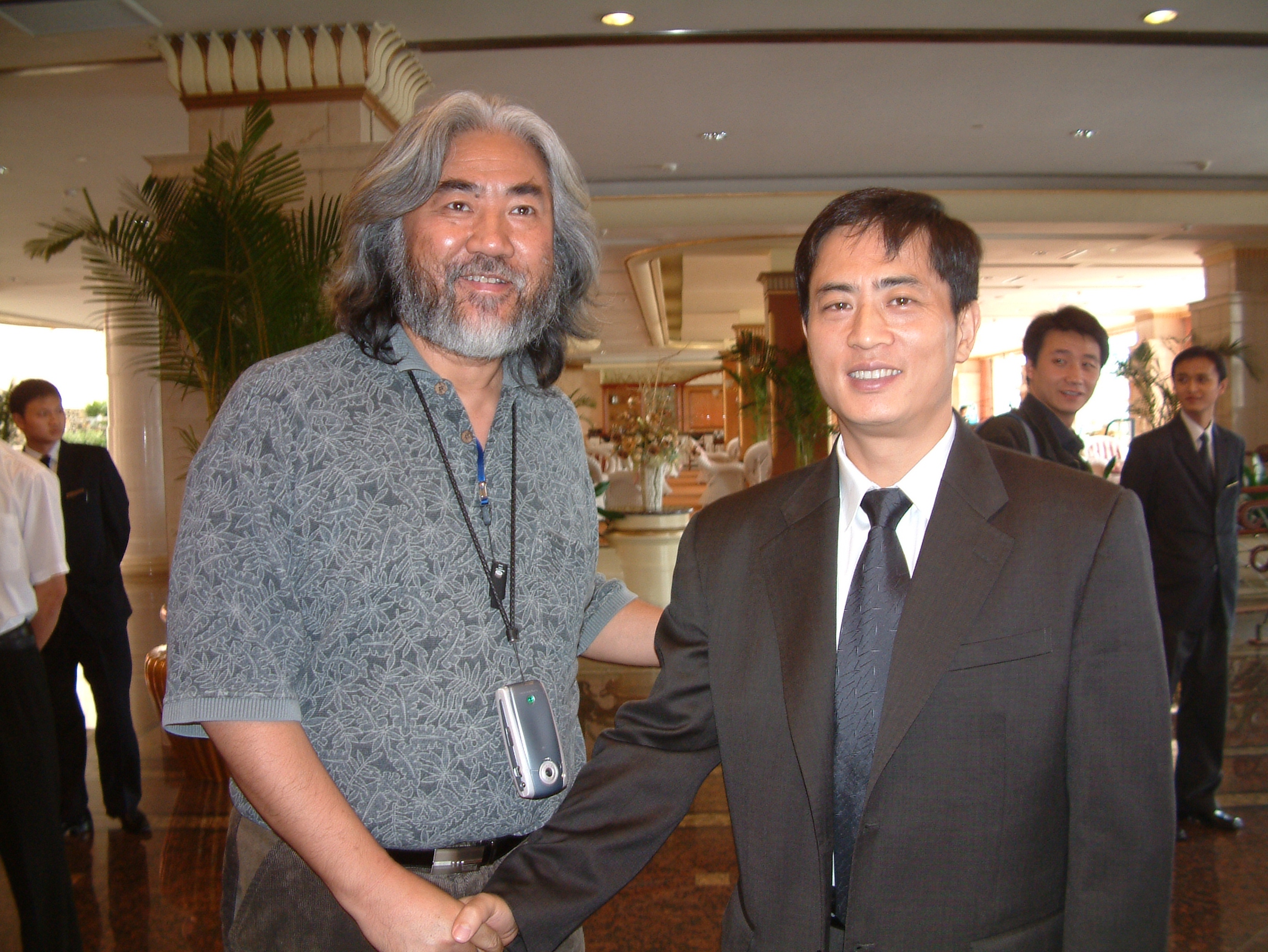 Photo with the famous director Jizhong Zhang
