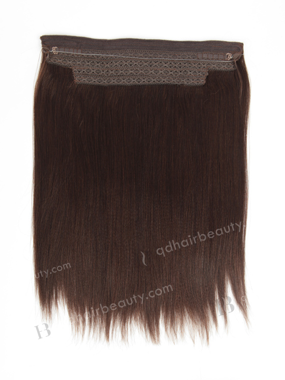 Indian Virgin 14'' Yaki Mixed Color Invisible Headband Wire Clip in Halo Hair Extensions WR-HA-012