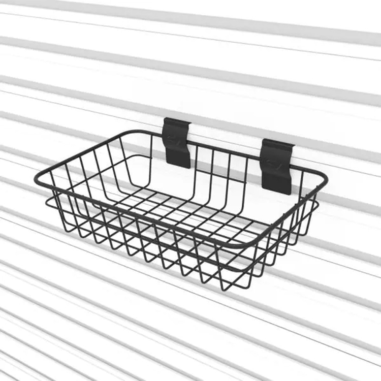 JH-Mech Slatwall Basket Square15-Inch X 11-Inch Ventilated Wire Basket Designed