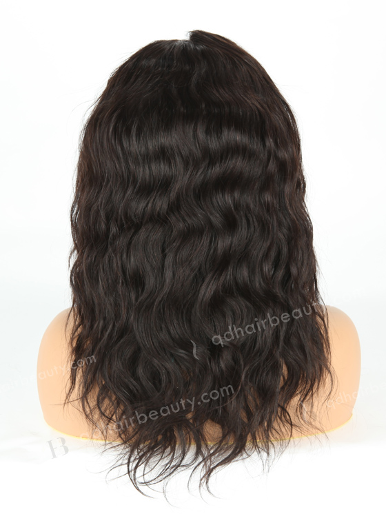 In Stock Indian Remy Hair 14" Natural Wave Natural Color 360 Lace Wig 360LW-01002