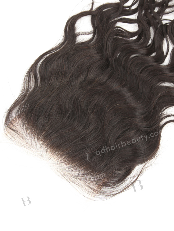 Indian Remy Hair 14" Natural Wave Natural Color HD Lace Closure WR-LC-036