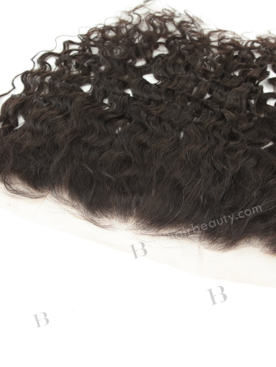 Pre-pluked Hair Line Natural Curly Indian Remy Natural Color Hair Lace Frontal WR-LF-001