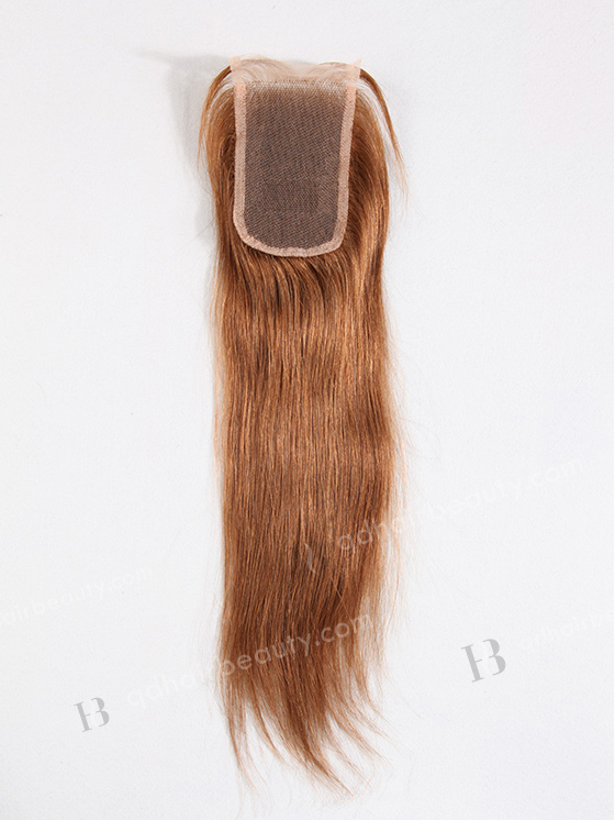 In Stock Malaysian Virgin Hair 16" Straight #30 Color Top Closure STC-55