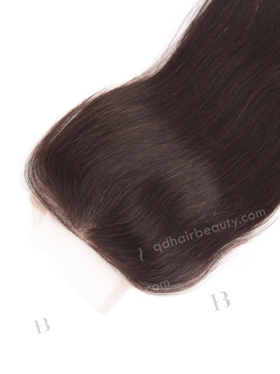 In Stock Indian Remy Hair 16" Straight Natural Color Top Closure STC-32