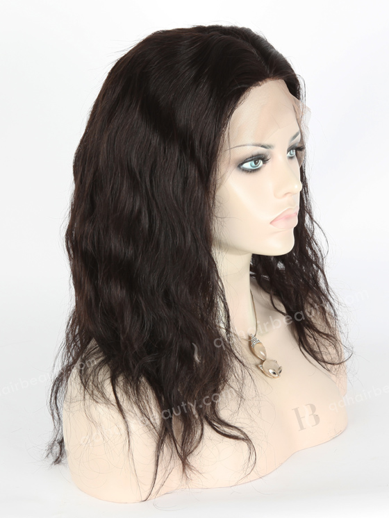 In Stock Brazilian Virgin Hair 14" Natural Wave Natural Color Silk Top Full Lace Wig STW-404