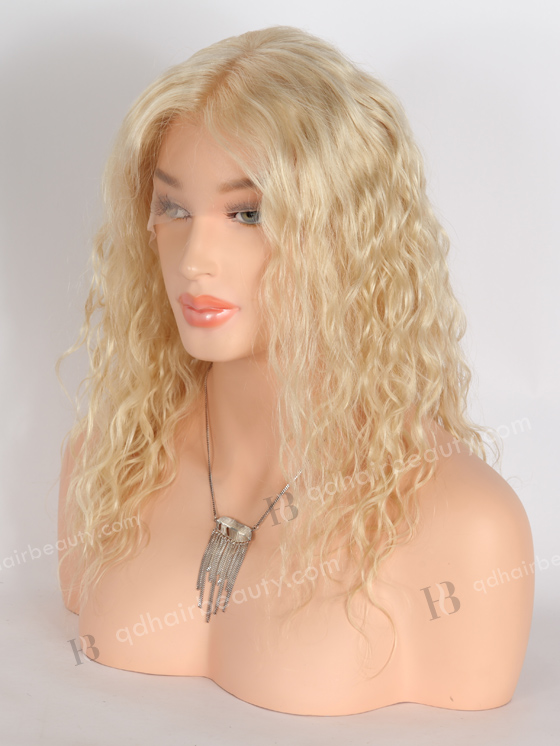 Pure White Color Top Quality European Virgin Human Hair Full Lace Wig WR-LW-136