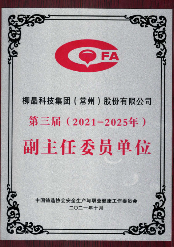 中国铸造协会安全生产与职业健康工作委员会第三届委员会副主任委员任文强