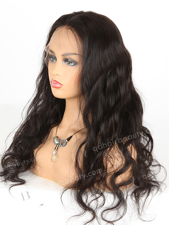 In Stock Indian Remy Hair 22" Body Wave Natural Color Full Lace Wig FLW-01631