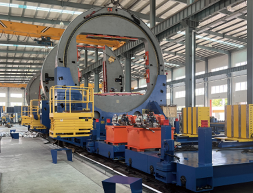 Heavy-duty welding workstation for large box beam structure
