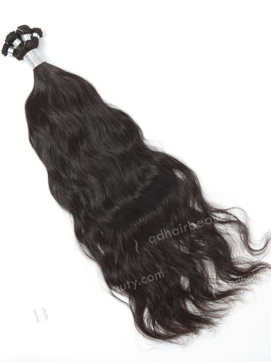 In Stock Brazilian Virgin Hair 20" Natural Wave Natural Color Hand-tied Weft SHW-013