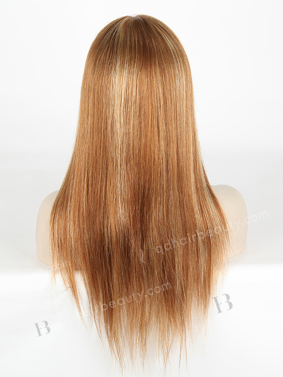 In Stock Brazilian Virgin Hair 18" Straight Color 10/25# Highlights Full Lace Wig FLW-04261