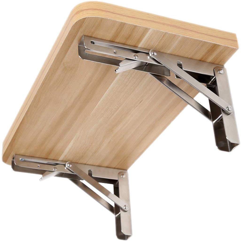 JH-Mech Stainless Steel Bracket Supplier-Wall-Mounted Heavy Duty Stainless Steel Folding Shelf Bench Table Bracket Long Release Arm 