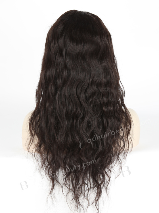 In Stock Malaysian Virgin Hair 20" Natural Straight Natural Color Silk Top Full Lace Wig STW-306