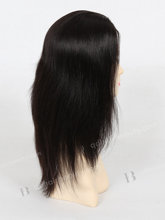 In Stock Indian Remy Hair 12" Light Yaki 1b# Color Full Lace Glueless Wig GL-01024